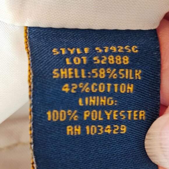 Millard Fillmore Anthropologie Field Artillery Jacket Tan Medium Silk, Cotton - Picture 10 of 13